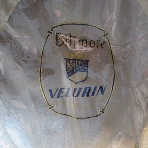 Biltmore Velurin Dark Brown Leather Fedora Hat Mens 7 1/8 Vintage Brim USA - Picture 8 of 12